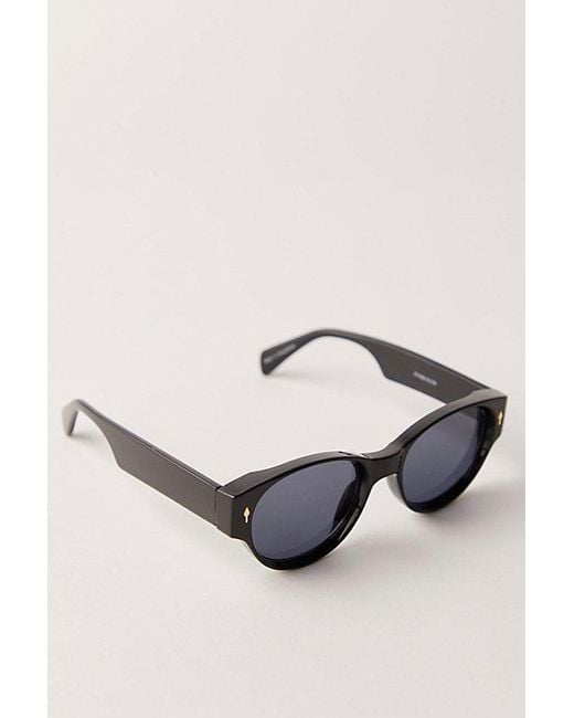 Free People Orange Naya Round Sunglasses