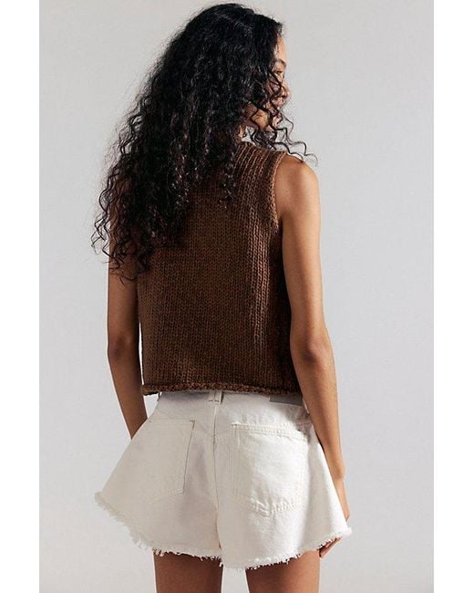 Free People Natural Sparks Fly Shorts