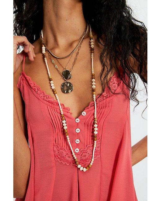 Free People Red Margaux Tank Top