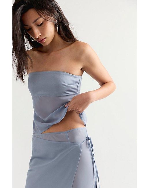 Ownley Blue Ricky Maxi Skirt Set