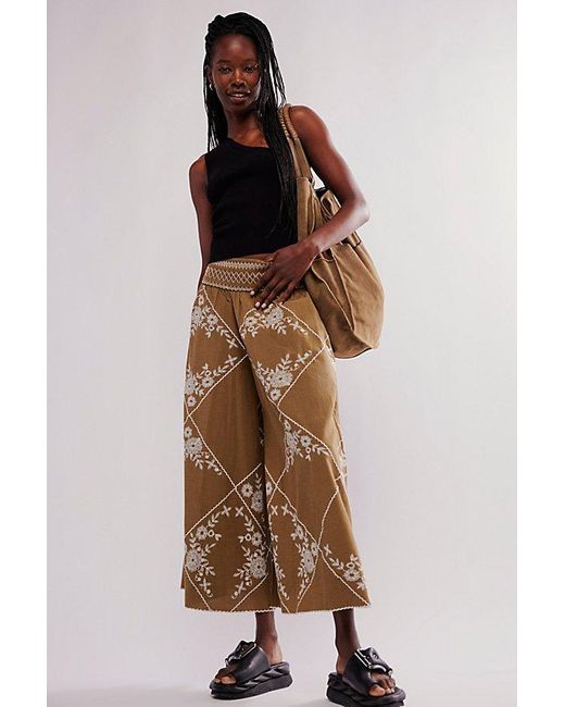 Free People Brown Waverly Trousers