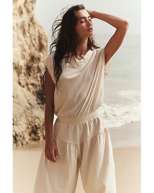 free-est Natural Flora Jumpsuit By