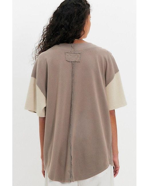 Free People Brown Homerun Tee