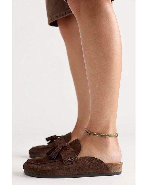 Sam Edelman Brown Astrid Tassel Mules By