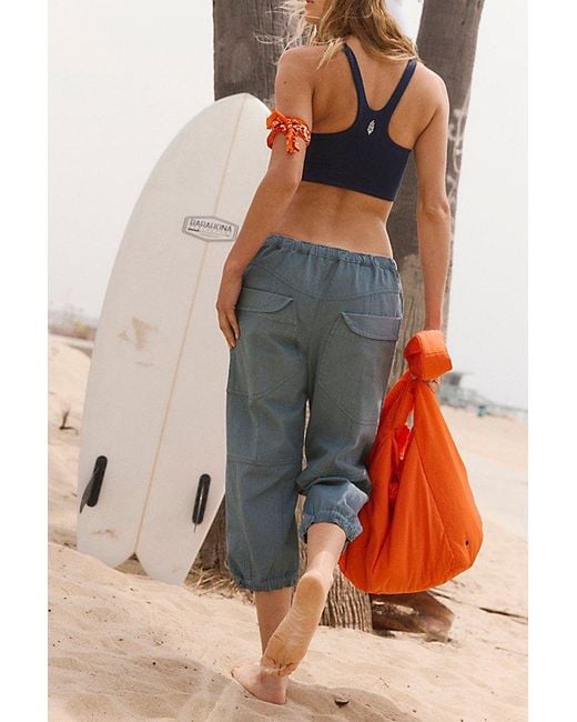 Fp Movement Blue For Real Crop Pants