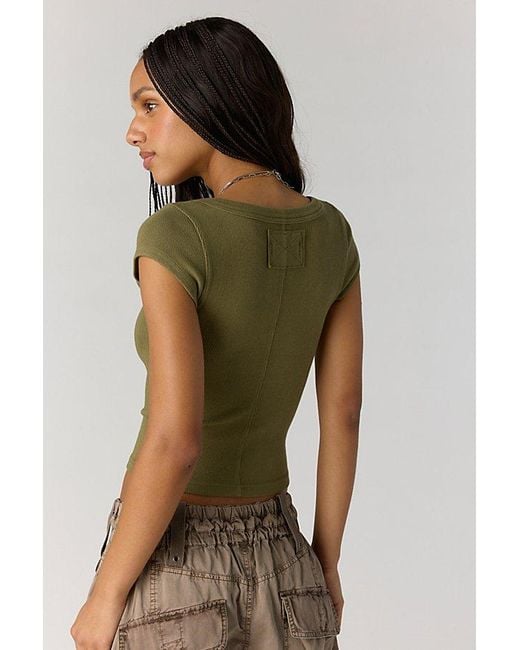 Free People Green Brooklyn Tee