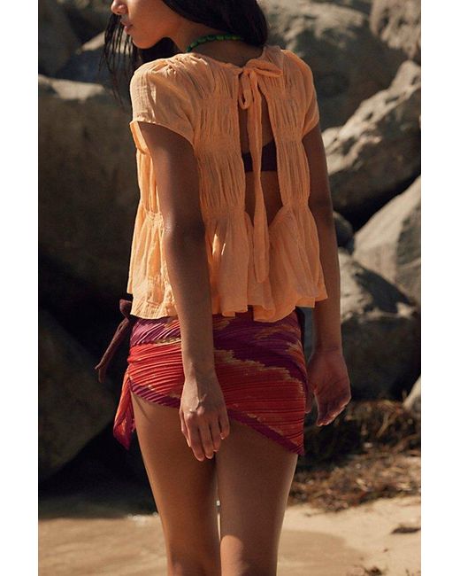free-est Blue Aven Cotton Top By