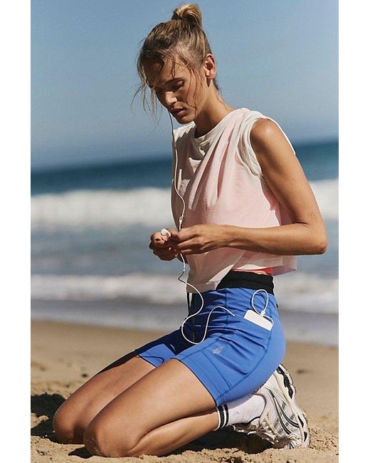 Fp Movement Blue Streamline Run Shorts