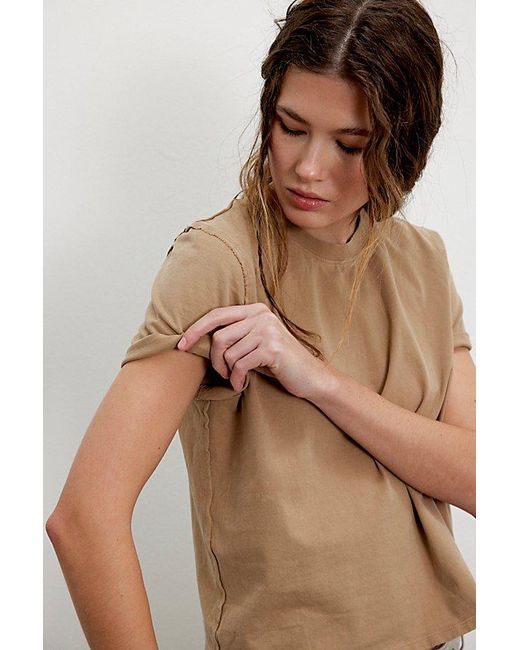 Free People Brown Everyday Tee
