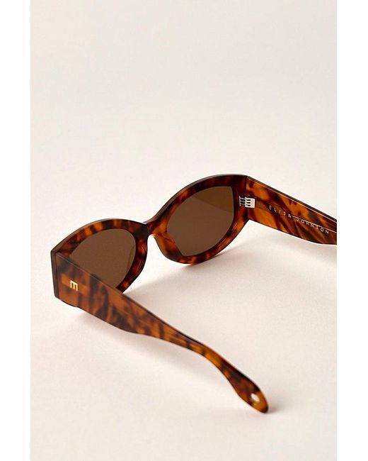 Elisa Johnson Black Jeannie Round Sunglasses