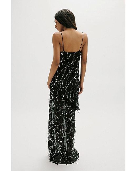Third Form Black Refract Bias Maxi Dress