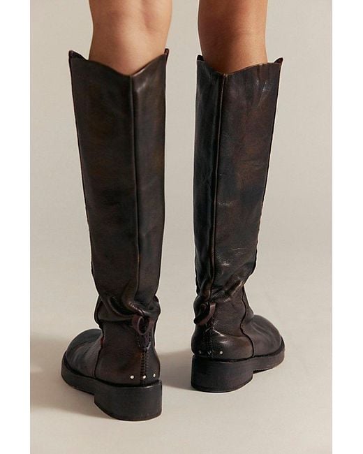 Free People Gray Bryce Equestrian Boots