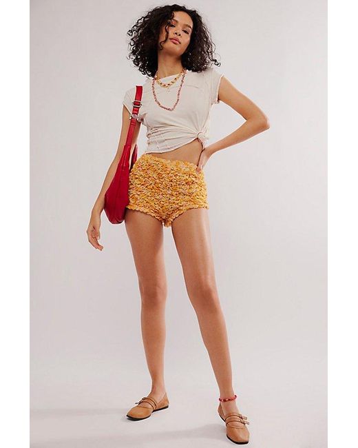 Intimately By Free People Red Scrunch It Up Shorts