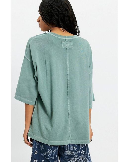 Free People Green Perfect Oversized Tee