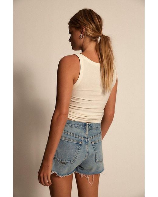 Agolde Blue Parker Shorts