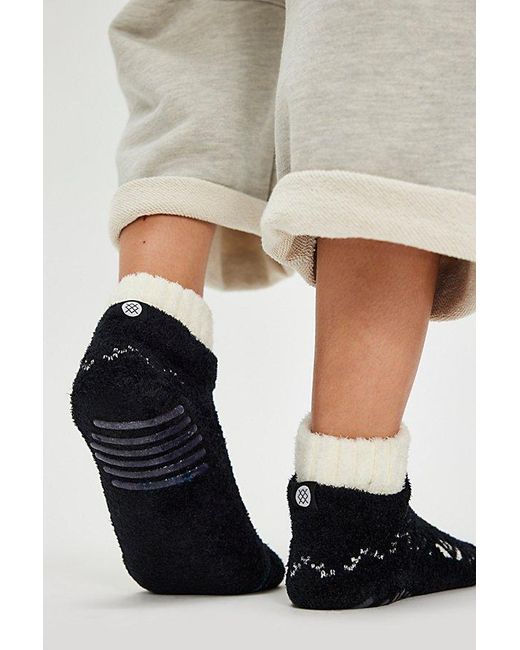 Stance Black Cozy Slipper Quarter Socks