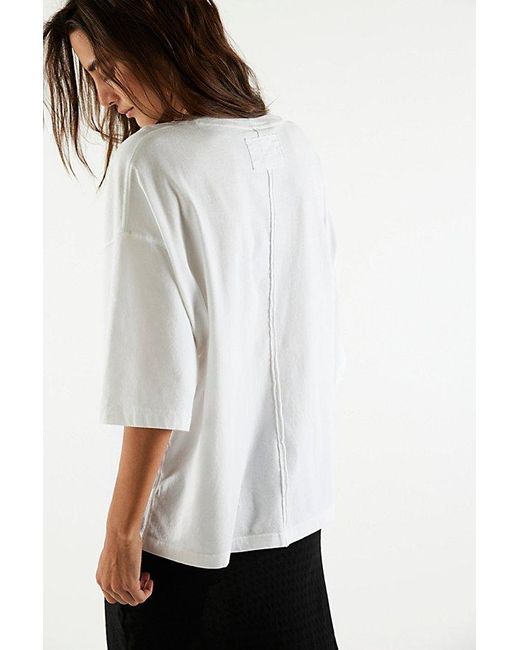 Free People White We The Free Perfect Oversized Tee