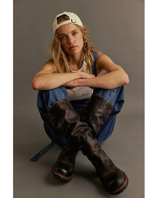 Free People Black Rapids Riding Boots