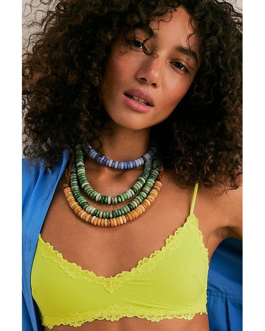 Free People Green Orion Stone Choker