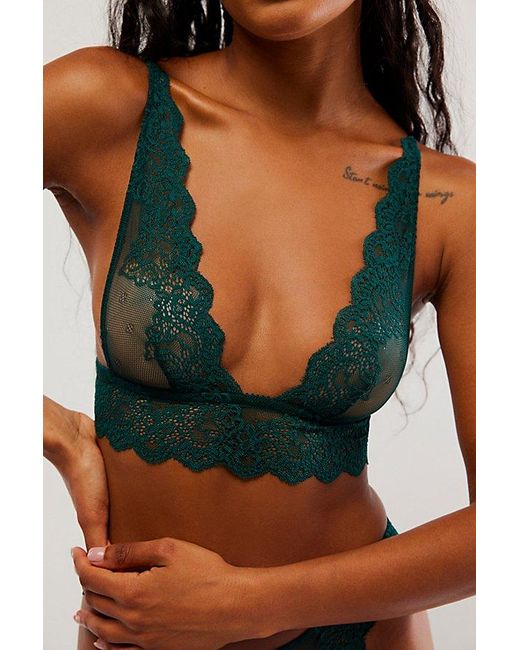 Only Hearts Green So Fine Lace Fairy Bra