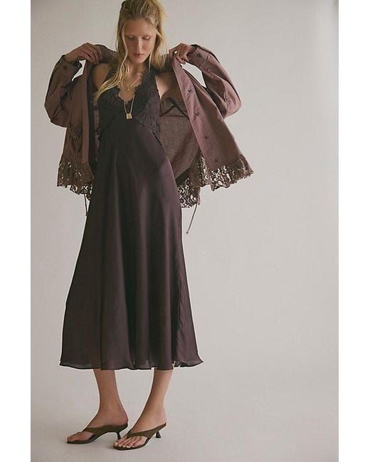 Intimately By Free People Multicolor Petal Party Midi Slip Dress By