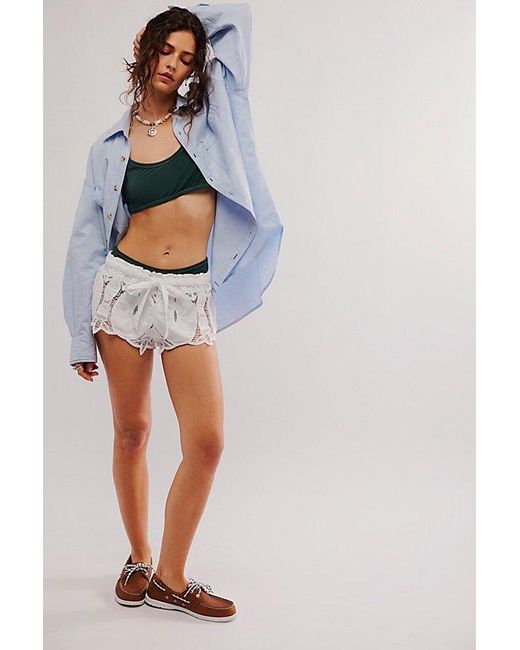 Intimately By Free People Blue Lou's T-shirt Tank Bralette