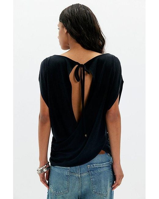 Free People Black Pearson Tee