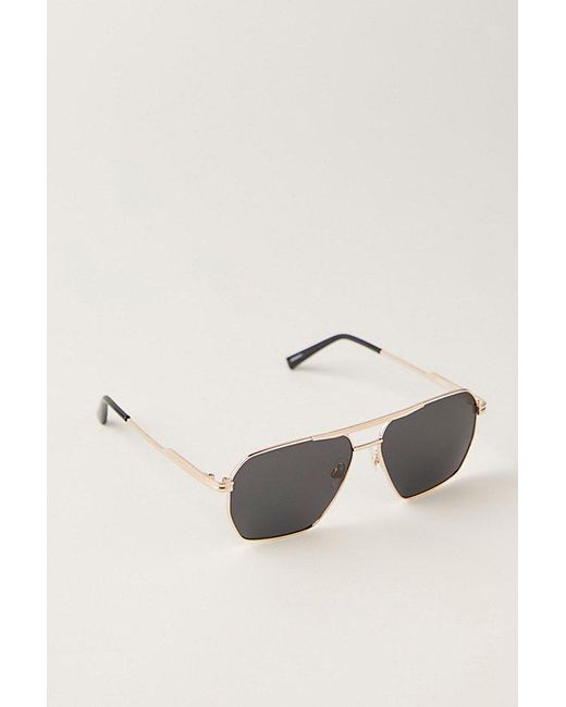 Free People Black Piper Polarized Aviator Sunglasses