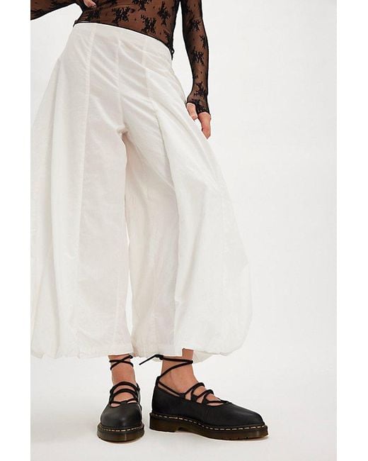 Dr. Martens White Elphie Ii Wrap Mary Janes Top
