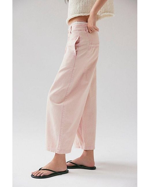 Free People Brown Lay Down Chino Trousers