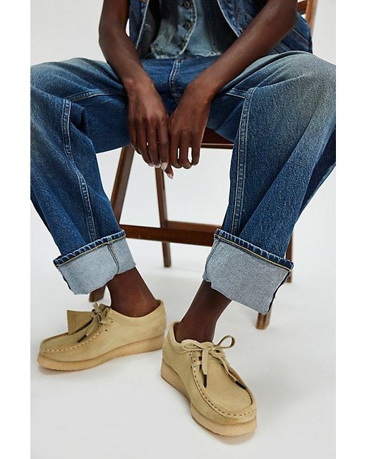 Clarks Blue Wallabee Moccasins