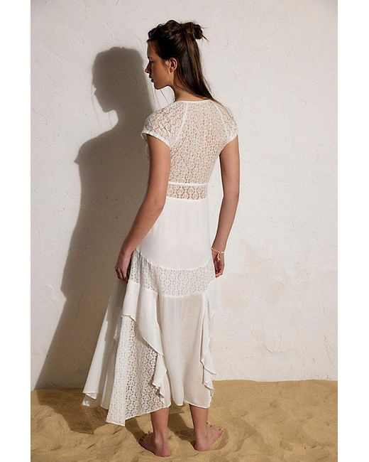 free-est Gray Georgette Maxi Dress