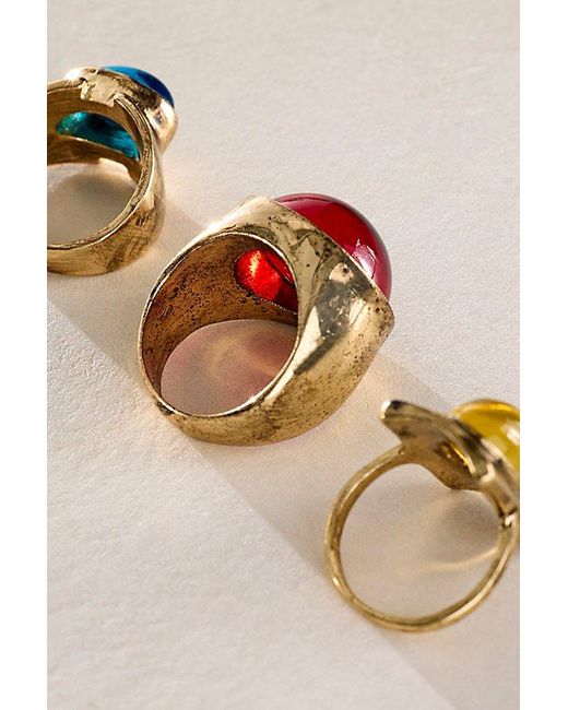 Free People Metallic Hanson Ring Set