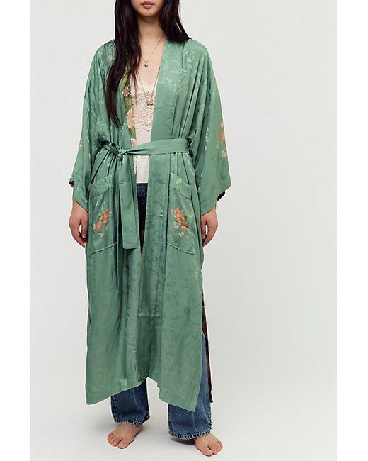 Spell Green Floridian Reversible Robe Top