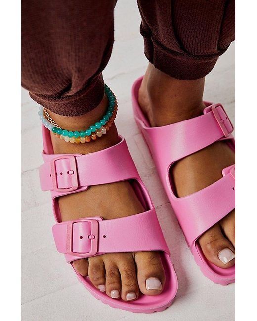 Birkenstock Pink Eva Arizona Sandals