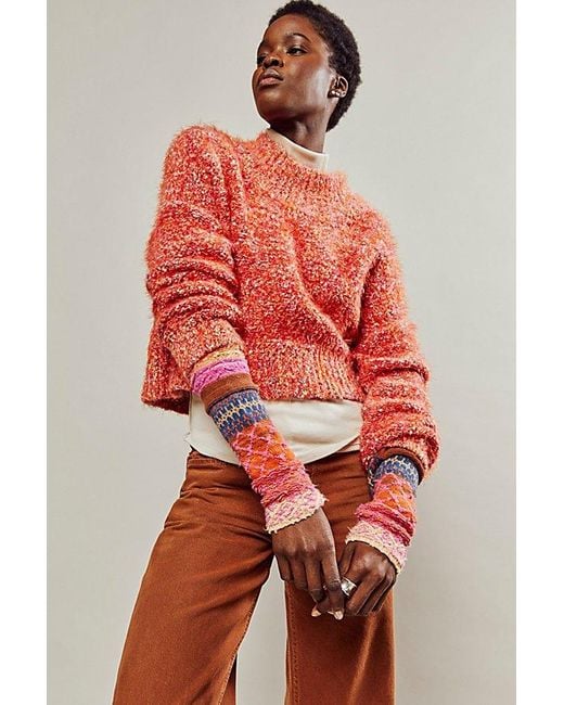 Free People Stardust Pullover in Red Lyst