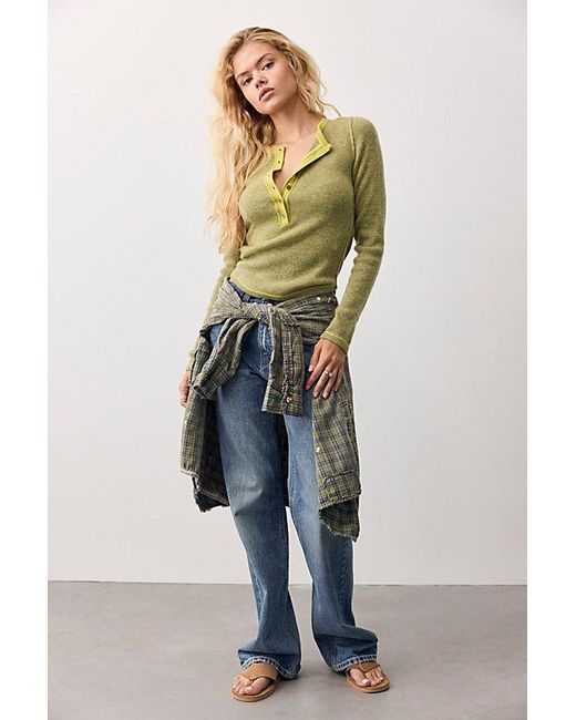 Free People Multicolor Hudson Striped Cashmere Henley