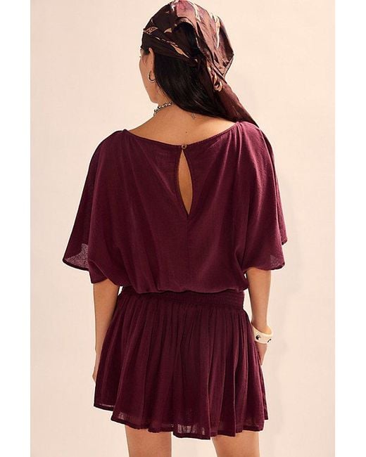 free-est Purple Sutton Mini Dress By
