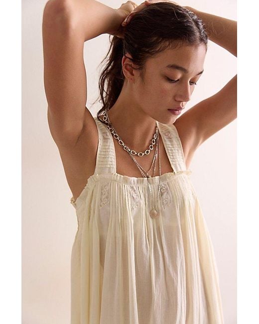 Intimately By Free People Natural Salty Sol Maxi Slip Dress By