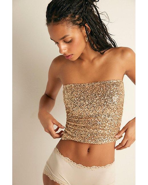 Intimately By Free People Brown Leading The Way Tube Top By