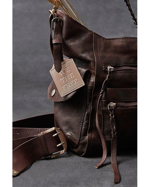 Free People Brown We The Free Ledger Leather Bag