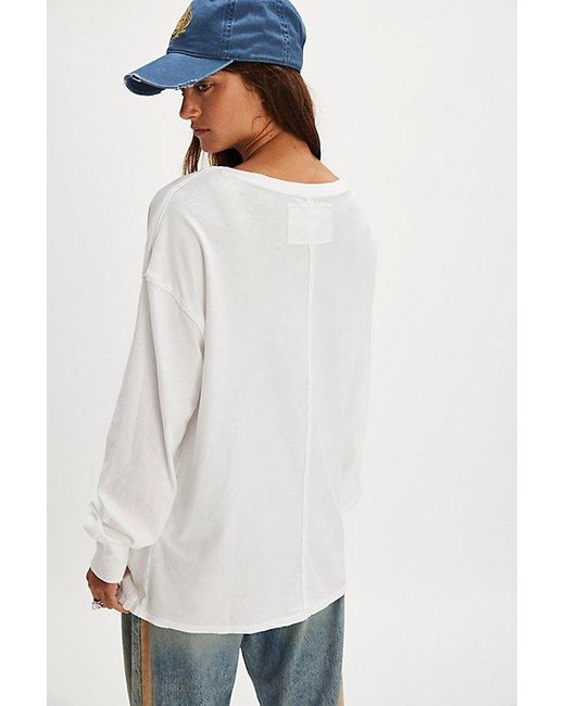 Free People White We The Free Fade Into You Tee
