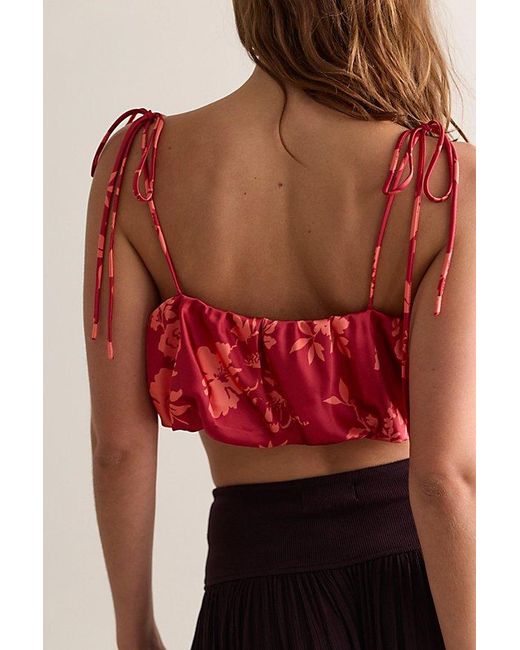 Intimately By Free People Red Another Chance Brami Top By