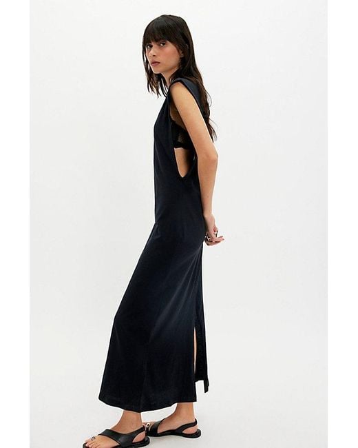 free-est White Drift Street Cotton-Jersey Maxi Dress By