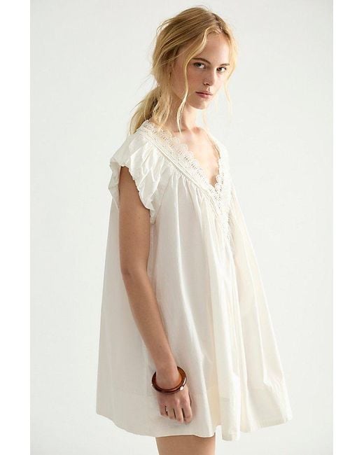 Free People White Sundazed Mini Dress