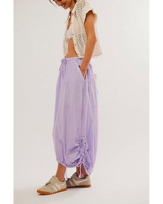 Free People Purple Picture Perfect Parachute Skirt