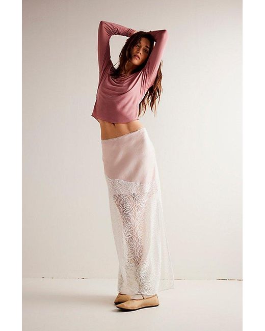 Intimately By Free People Pink On Air Long Sleeve
