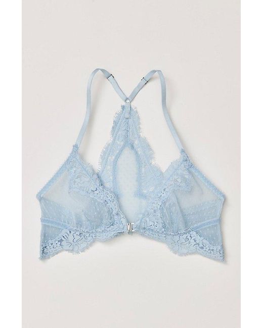 Intimately By Free People Brown Fiona Mesh Front-Close Bralette By