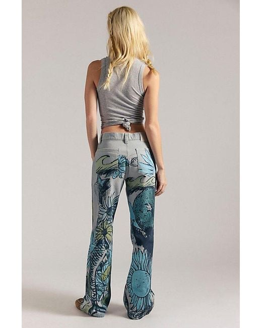 Free People Blue Tinsley Printed Jeans