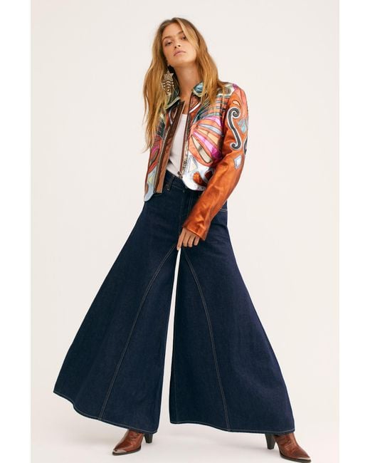 Free People Multicolor Stars Are Psychedelic Jacket